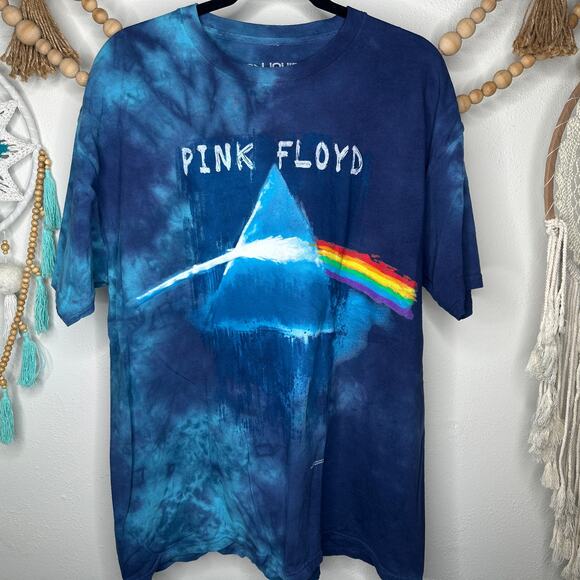 Liquid Blue 2015 Pink Floyd Reprint Graphic Tie Dye Band T - Picture 1 of 4